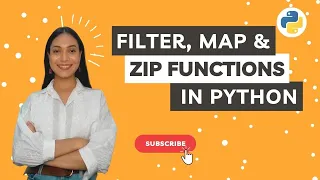 Filter Map Function and Zip Function in Python Python Programming Tutorials Meritshot Tutorials