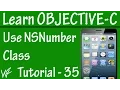 Free Objective C Programming Tutorial for Beginners 35 - NSNumber Class in Objective C