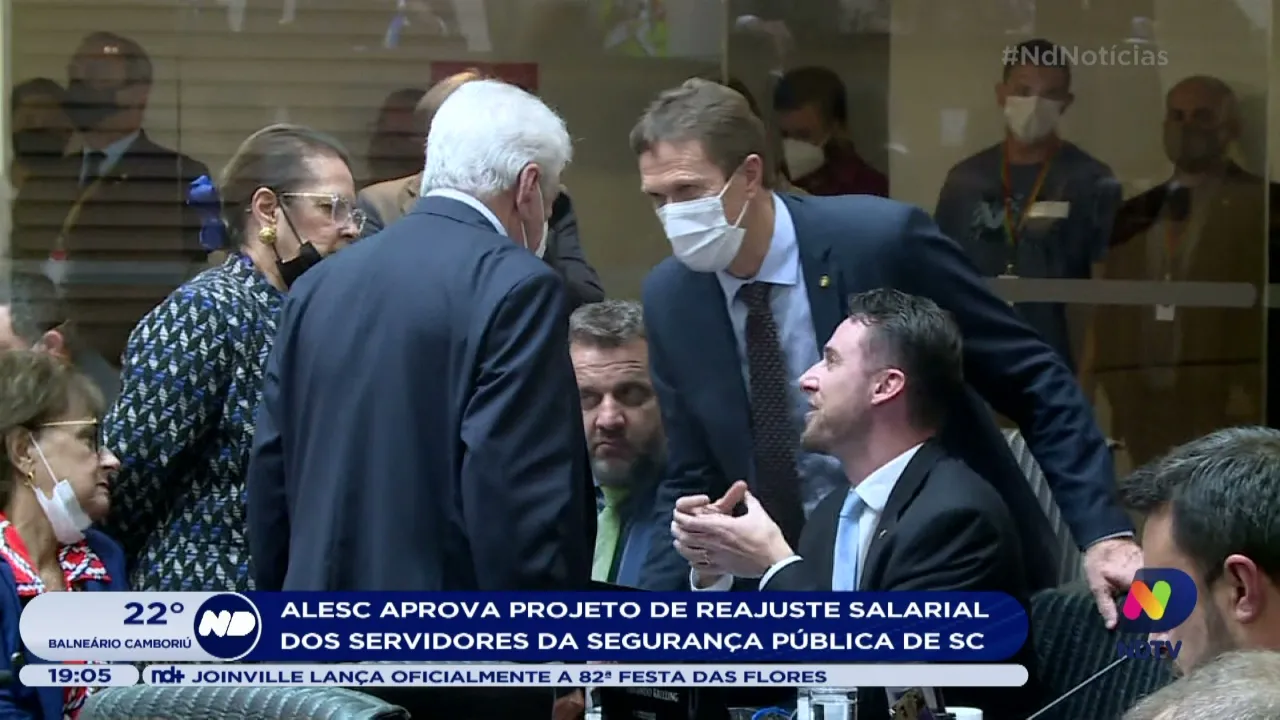 Alesc aprova projeto de reajuste salarial dos servidores da segurança pública de SC
