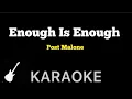 Post Malone - Enough Is Enough Karaoke Guitar Instrumental