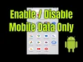 How to Enable Disable Mobile Data Only Apps in Android 2026