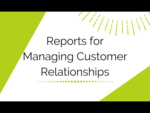 Customer Relationship Report CRM