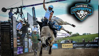 Thiago Salgado rides Cowboy Playboy for 89.5 points | PBR Teams Highlight