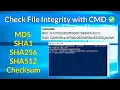 Verify MD5 SHA1 SHA256 SHA512 Checksums in Windows Using CMD Fast Easy