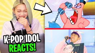 Download K-POP IDOL REACTS TO LANKYBOX! (ZERO BUDGET INCREDIBLES, CARS, LION KING, CHICKEN WING SONG \u0026 MORE) MP3
