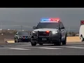 MAJOR RESPONSE 30 Police Cars Responding Code 3 FAST to an Armed Robbery Pursuit