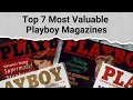Top 7 Most Valuable Playboy Magazines