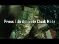 Press E to Activate Cloak Mode