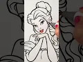 BEAUTY AND THE BEAST Coloring Page BELLE