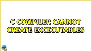Ubuntu C compiler cannot create excecutables