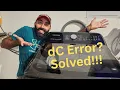 How To Fix A Samsung Washer With A dC Error