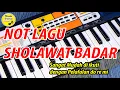 Lagu Sholawat Badar - Not Lagu Piano / Pianika Sangat Mudah Dijamin Pasti Bisa untuk Drum Band