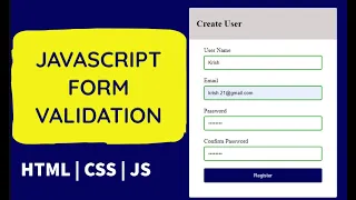 JavaScript Client-side Form Validation 2021 Form Validation in JavaScript