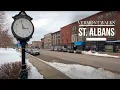 Vermont Walks - A cloudy winter day walk in Saint Albans VT 4K