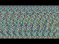 BLUE TRUNKS - animated 3D stereogram with a moving hidden picture