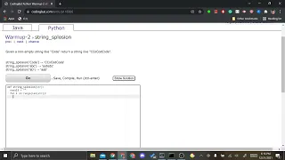 Coding Bat Problem 16 String Splosion