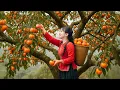 Download Lagu Selective Harvesting Lots of Persimmon Fruit on High to Sell At Outdoor Market | Luyến Harvest Life