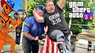 GRIM DROPPED A COP AT GTS WRESTLING! 