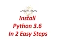 Python Tutorial 1 How to Download and Install Python 3 6
