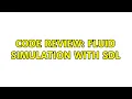 Code Review Fluid Simulation with SDL