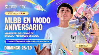 ¡MLBB Modo Aniversario! 🎉 DÍA 6 con @eidrian5