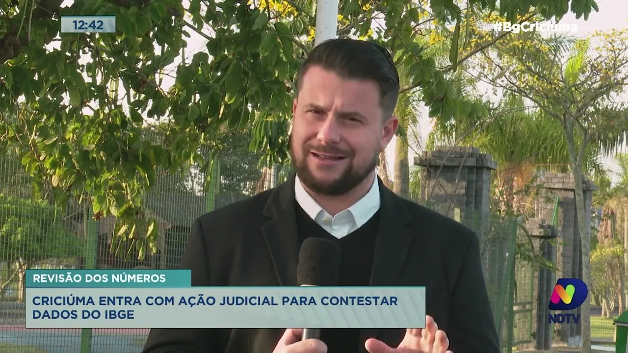 Criciúma entra com ação judicial para contestar números do IBGE