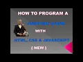 How to Program a Jumping Game with HTML CSS and Javascript