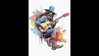 relaxing guitar music song with swamp rock guitar