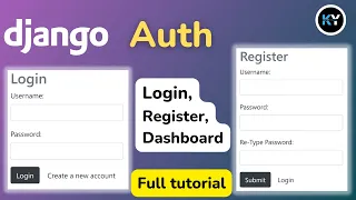 Django Authentication Explained Creating a Login Register and Dashboard System HINDI