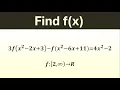 Can You Solve This Functional Equation Find f x