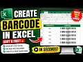 Create Barcode in Excel Without Any Software