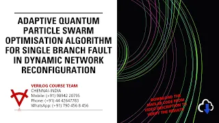 ADAPTIVE QUANTUM PARTICLE SWARM OPTIMISATION ALGORITHM-SINGLE BRANCH FAULT-DYNAMIC NETWORK RECONFIG