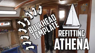 Sail Life – Bulkhead template and laying up more glass – DIY boat repair