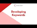 Developing Keywords