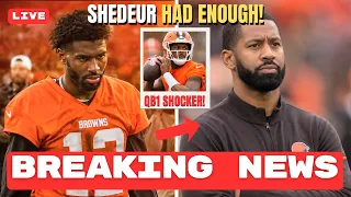 SHEDEUR STORMS OUT OF BROWNS PRACTICE AFTER ANDREW BERRY PUSH DESHAUN WATSON TO START VS CHICAGO