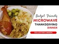 10 Microwave Only Thanksgiving Dinner for Two 20 Minute Complete Dinner Holidays on a Budget