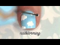 Nail Art Tutorial Clouds No Tools