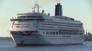 AURORA AZURA ARRIVING FROM POOLE AND WEYMOUTH ANCHORAGES INTO SOUTHAMPTON 20