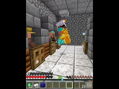 JOÃO FEZ AMIZADE COM O VILLAGER!? #minecraft #comedia #shorts