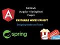 23 Creating Header and Footer Angular Spring Boot Movies Project