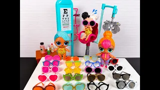 LOL SURPRISE DOLLS Go To The EYE DOCTOR To Clean Glitter Out Of Eyes!