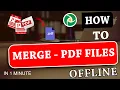 How to Merge PDF Files Offline Combine PDF Offline Best PDF Merger PDFSam Basic Tutorial