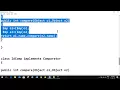 Comparator Interface Sorting In Collection compare In