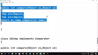 Comparator Interface Sorting In Collection compare In