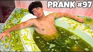 100 PRANKS IN 24 HOURS!!
