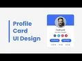 How to make Responsive Profile Card in HTML CSS