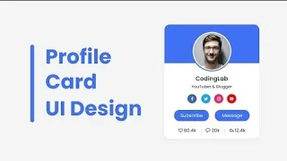 How to make Responsive Profile Card in HTML CSS