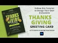 Design a Stunning Thanksgiving Greeting Card with this Adobe Photoshop Template