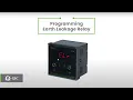 GIC Learning Hub Digital Earth Leakage Relay Basic Programming