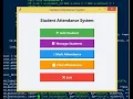 Student Attendance System Using Tkinter and SQLite